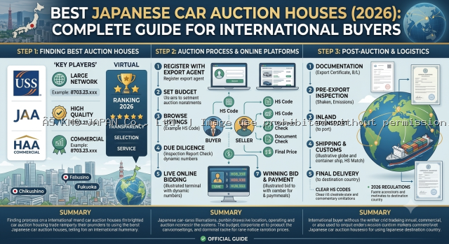 Best Japanese Car Auction Houses (2026): Complete Guide for International Buyers