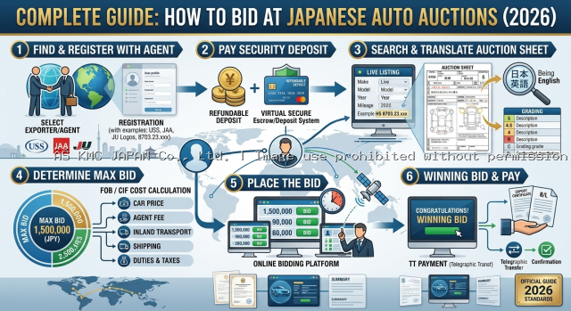 How to Bid at Japanese Auto Auctions: Step-by-Step Guide for International Buyers