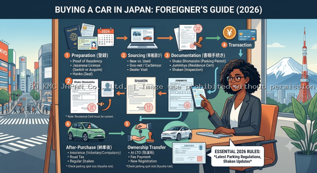 How to Buy a Car in Japan as a Foreigner (2026) Ownership Transfer, Rules & Complete Guide