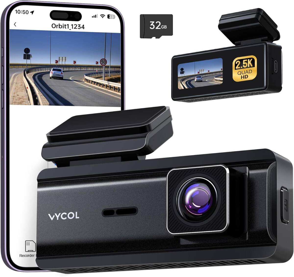 dash camera 2.5K QHD 1600P 500 150° WiFi 24 951143