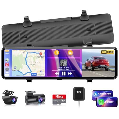 NZACE dash camera 4K CarPlay & Android Auto 11 si 000632
