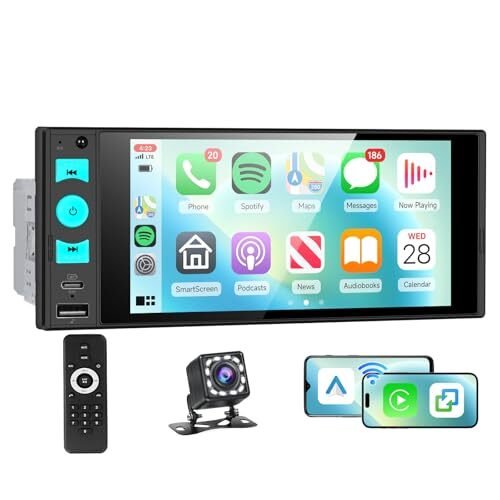 h Hodozzy 1 DIN CarPlay/Android Auto 6 680196