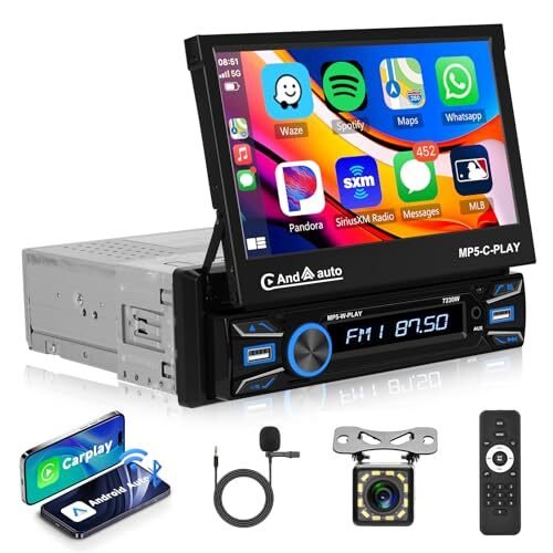 Hodozzy 1Din Carplay Android Auto Bluetooth 897594