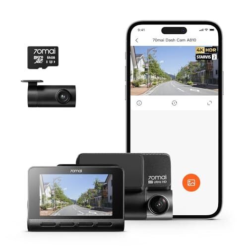 4K UHD 70mai Dash Cam 4k A810 dash camera 2 HDR M 142541