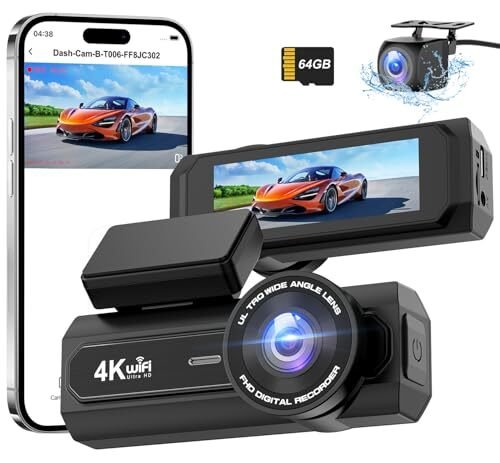≪ ≫CHORTAU dash camera 4K UHD 800 +1080P HD HDR/WD 840075