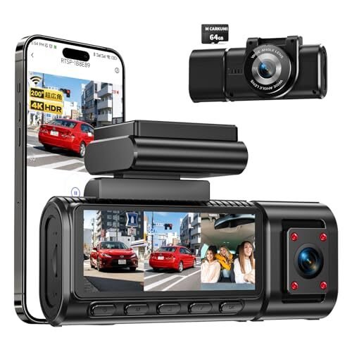 2026 200° dash camera 3 4K+1080P+1080P 046077