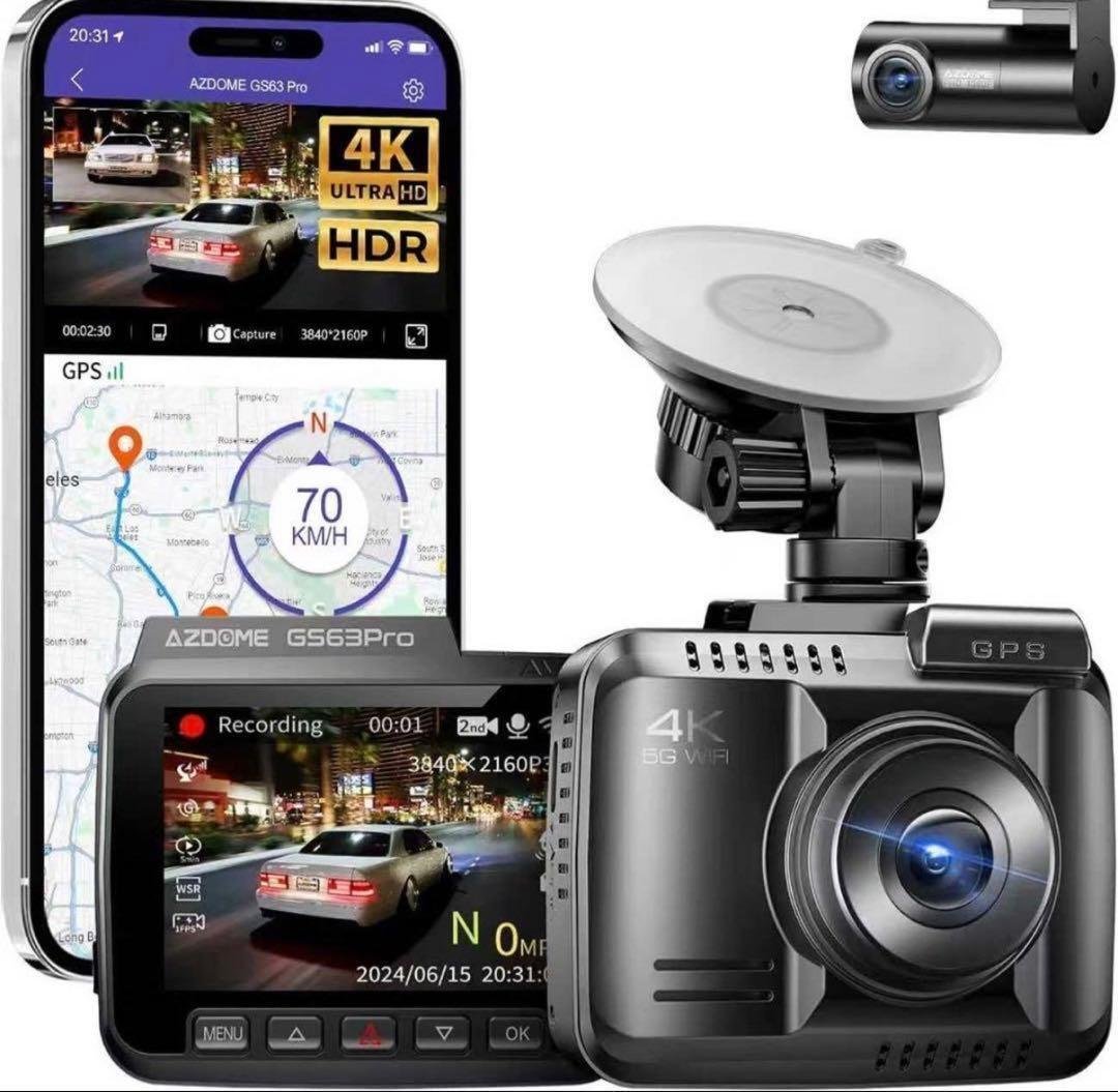 75. dash camera 2 4K GPS WiFi 128GB 050236