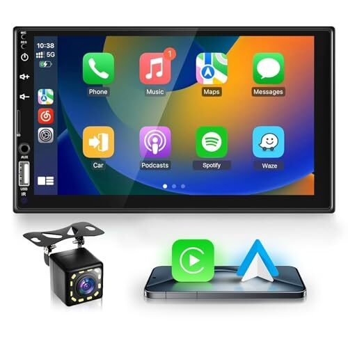2 Din CarPlay＆Android Auto Hodozzy Bluet 080348