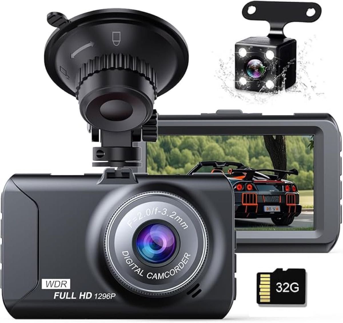 dash camera 2 1296P 300 32GB 663260