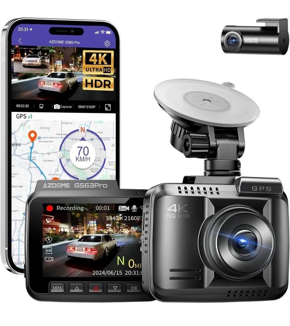 4K 2 dash camera WiFi GPS 837712