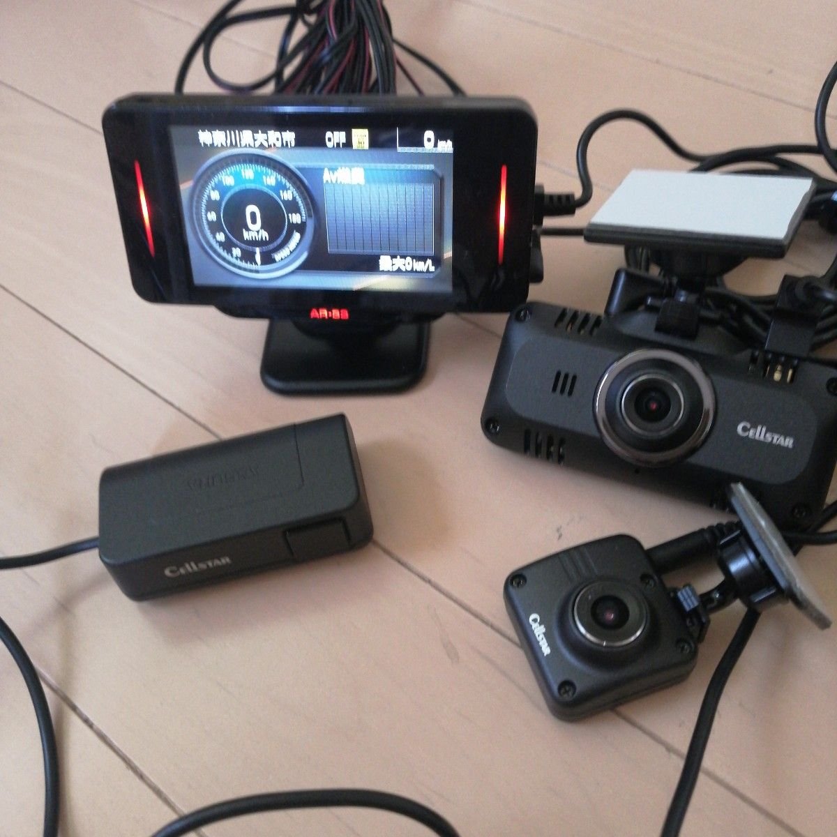 AR-33 radar detector dash camera CS52FRW ＆ 076024