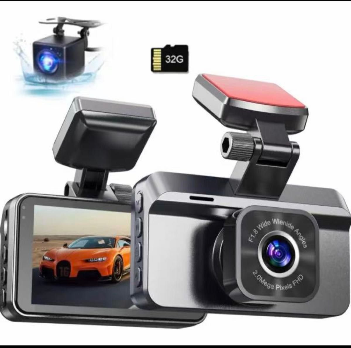 dash camera 2 1296P SONY 3 HD 32gb 772686
