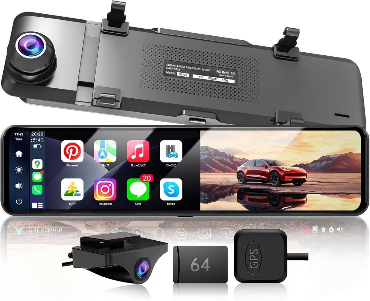 JADO dash camera CarPlay AndroidAuto G810sPLUS 365670