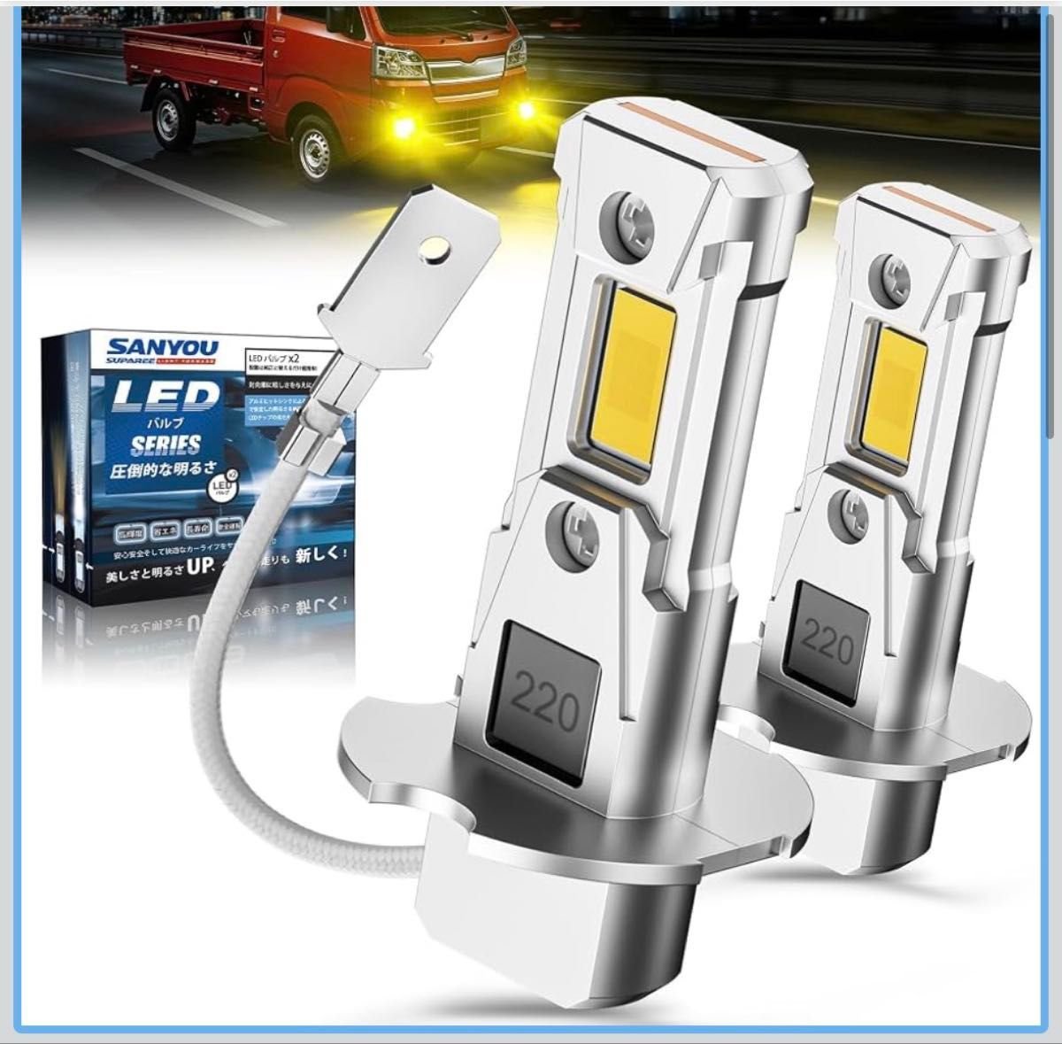 H3 H3a LED fog lamp 12V/24V 3000K
