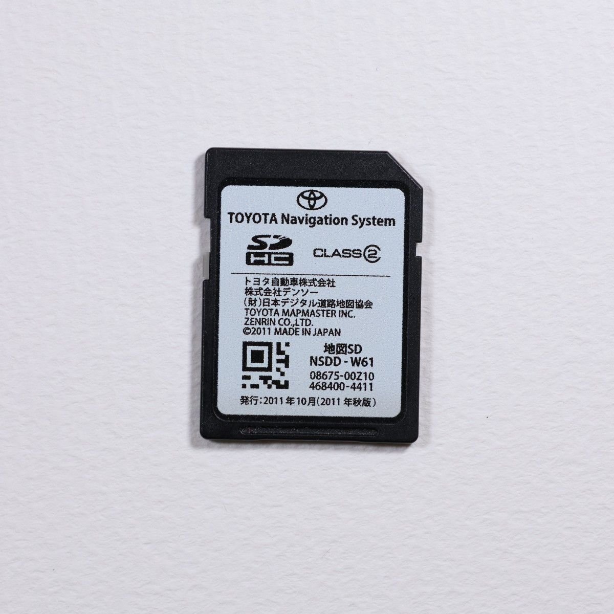 Toyota NSDD-W61 SD 08675-00Z10 2011 468400-4411 595122
